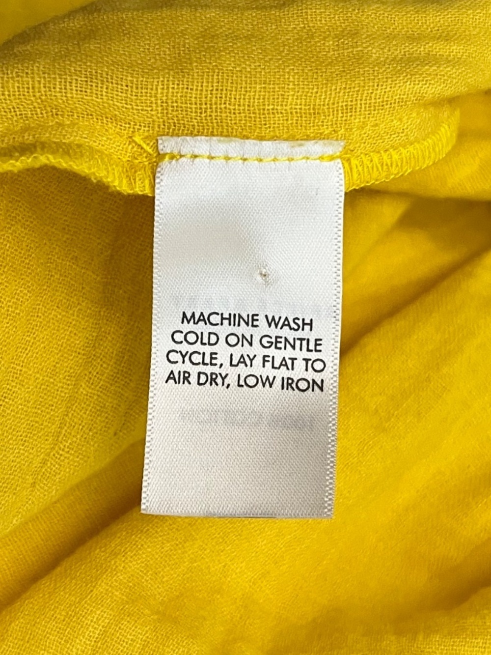 Apiece Apart Lypie Dress Size 0 XS Yellow Gauze Cotton Ruffle Tiered Midi Boho - Picture 9 of 10